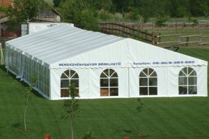 Rendezvénysátor esküvőre